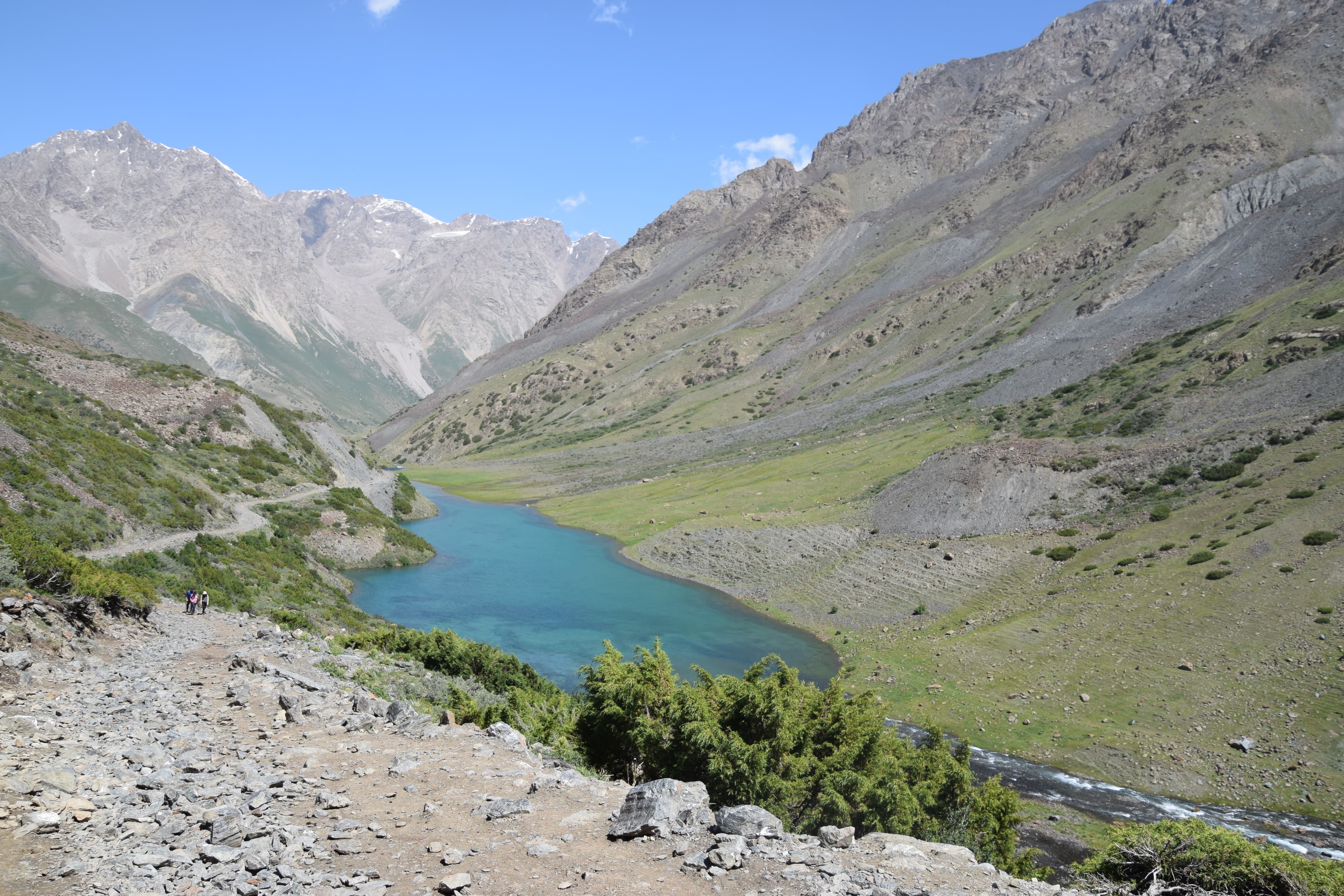 Yashyl Kel lake in the Juku valley while hiking to the Juku pass