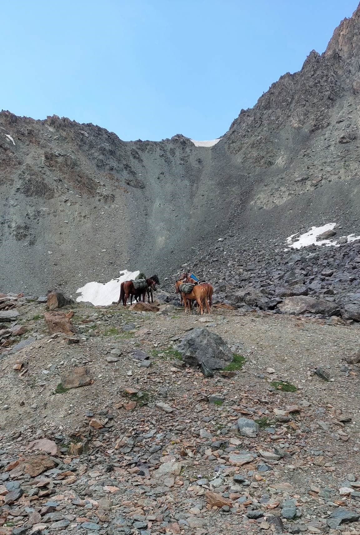 Archa Tor pass between Asan Tukum gorge (Jeti Oguz) and Karabatkak (Chong Kyzyl Suu)