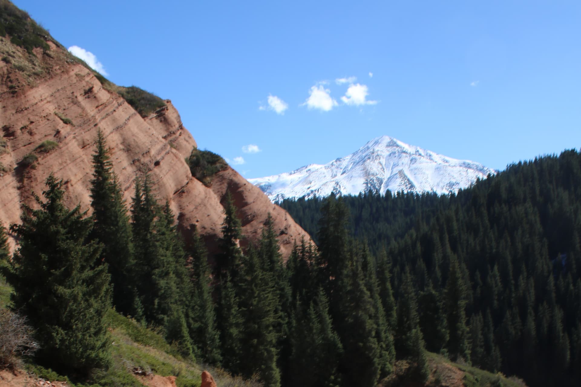 Peak Jeti Oguz, Jeti Oguz valley, Terskey Alatoo range, Jeti Oguz district, Issyk Kul Oblast, Kyrgyzstan