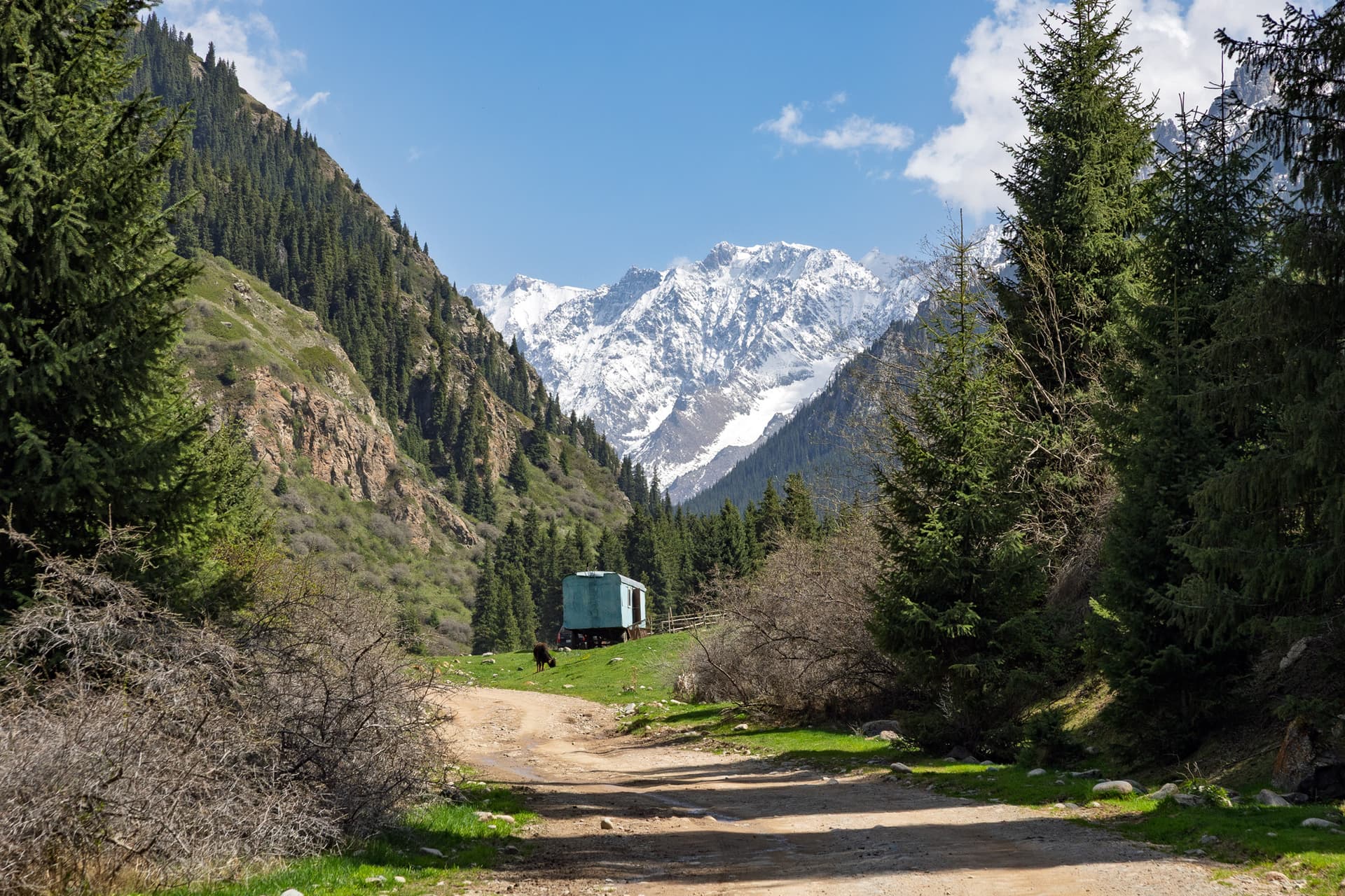 Road to Chong Kyzyl Suu Hot Springs