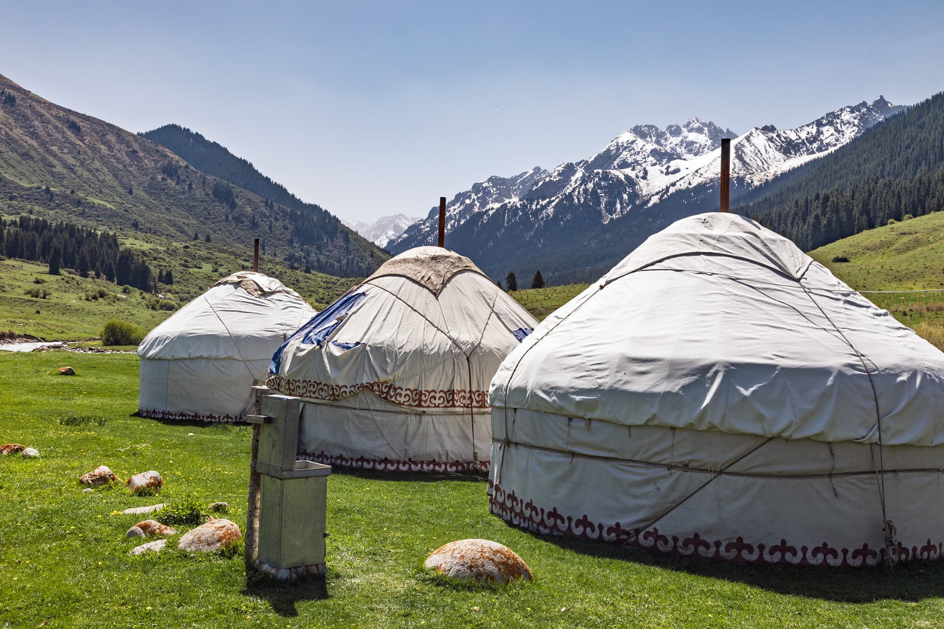 Ak Tash yurt camp in Chong Kyzyl Suu