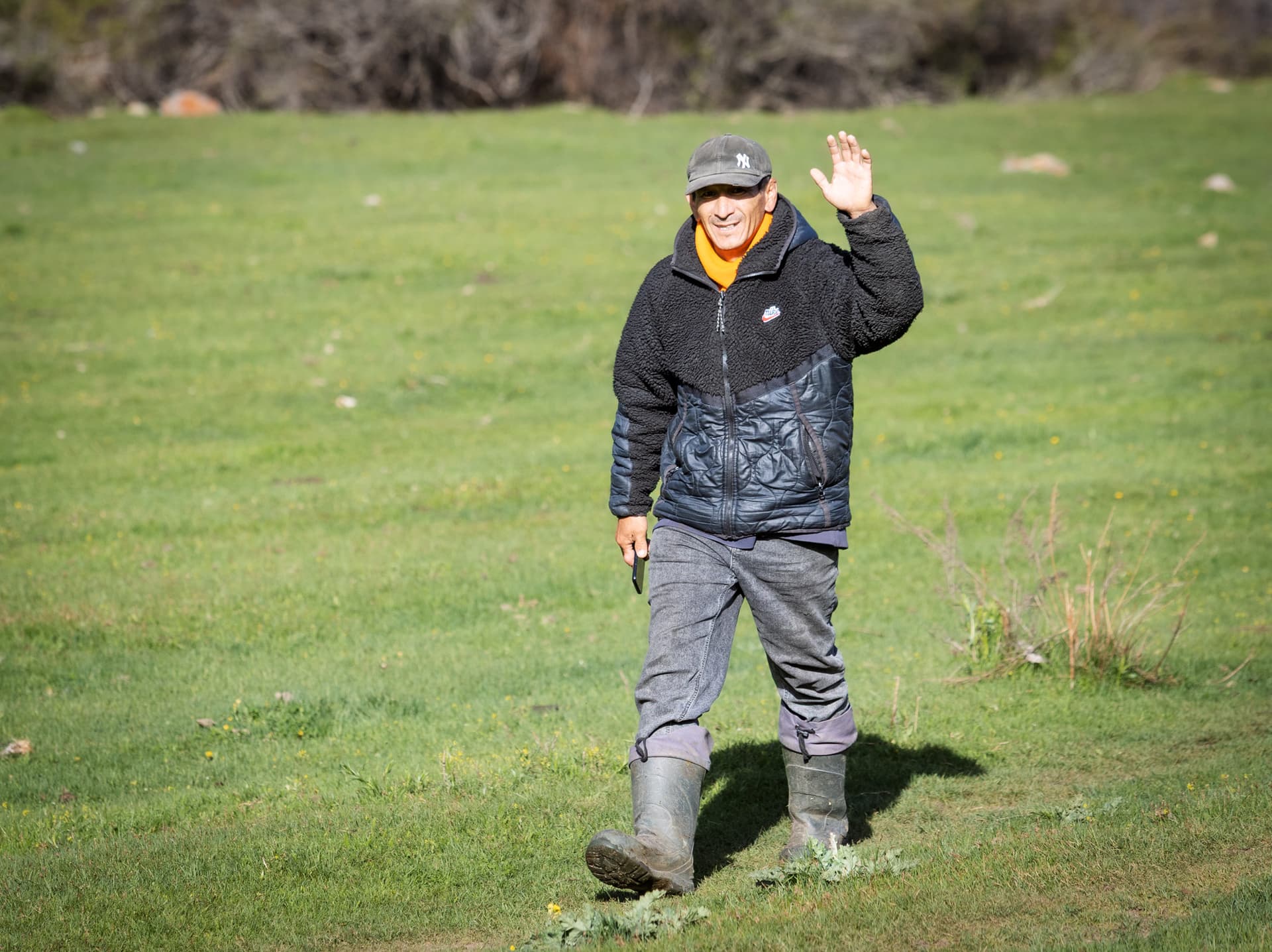 Nurlan at Ak Tash camp in Chong Kyzyl Suu