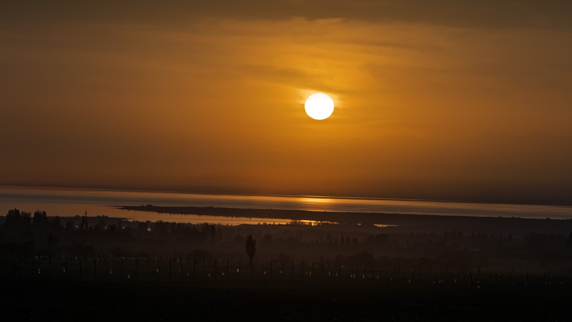 Sunset at Chong Kyzyl Suu