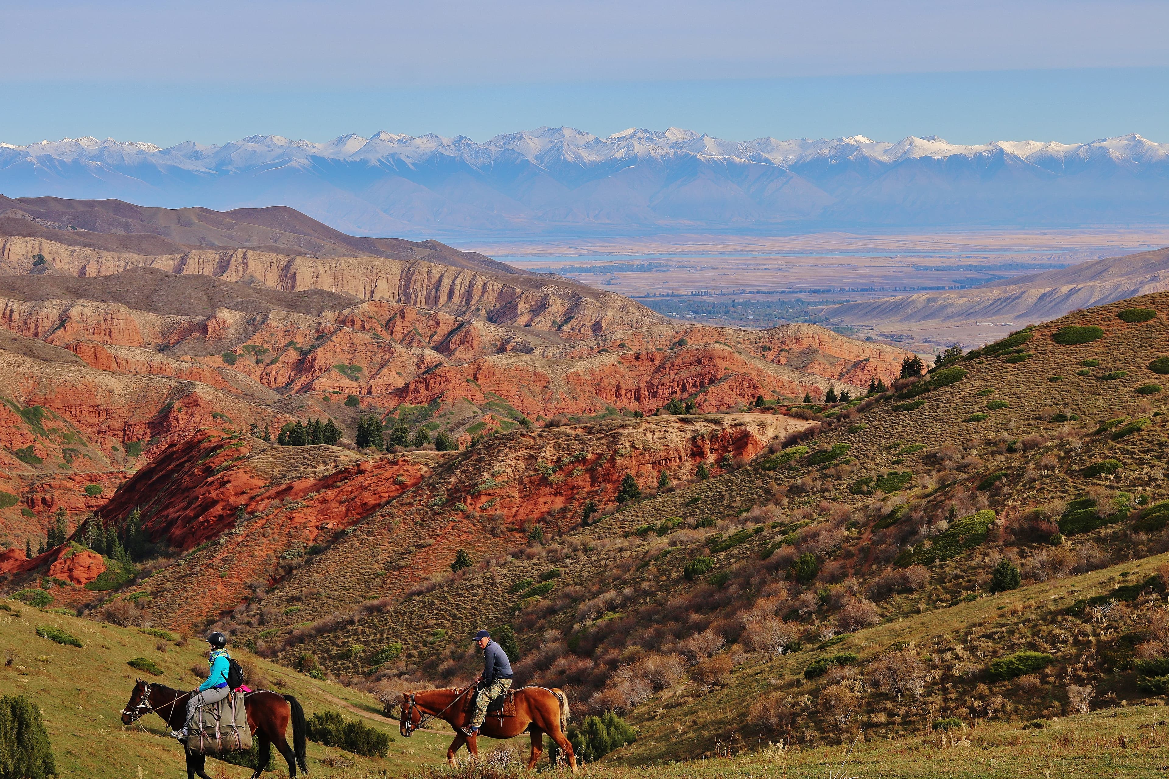 Horse Riding above Jeti Oguz